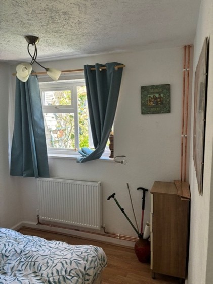New Stelrad panel radiator installed in second bedroom, Nassington
